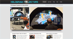 Desktop Screenshot of 3d-hologram-projector.com